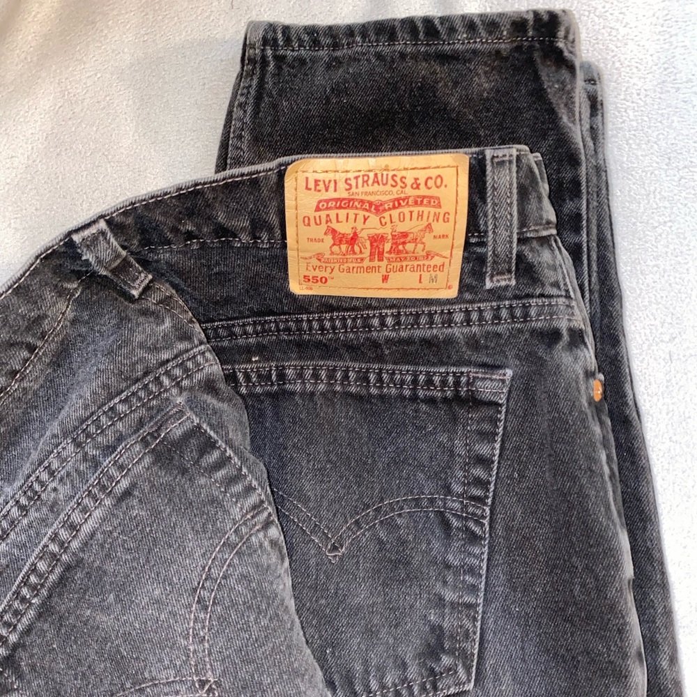 Vintage Black Levi Mom Jeans